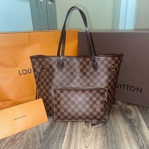 Authentic Louis Vuitton Neverfull MM w/ Original Boxes & Receipt